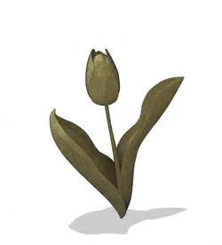 Sculptures & Artworks STL indir - Leaf & Petal Tulip - Inevitable Designs