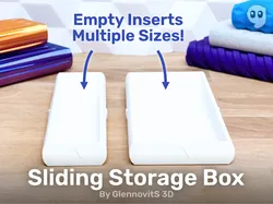 Sliding Storage Box (slim travel storage organizer)