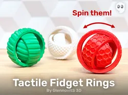 Tactile Fidget Rings (spinning fun toy)