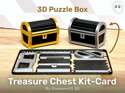 Treasure Chest Kit-Card (compact pirate chest box set)