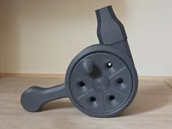 Turbine blower (two planetary gears 36:1 - faster, stronger, louder)