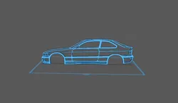 Vehicles & Machinery STL indir - BMW - E36 Compact - PAWU STL Studio