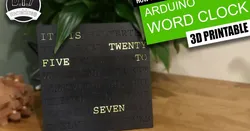 Arduino Word Clock - 3D Printable