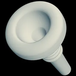 Br Hablawetz 30 small shank double-cup trombone mouthpiece 3D rendering