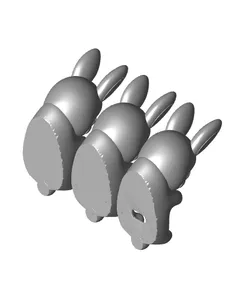 Bunny LED Tea Lights Flameless Candles Holder (Multicolor)