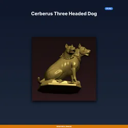 Cerberus Three Headed Dog - STL File for 3D Printing