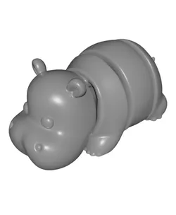 Cute Articulated Hippo
