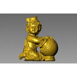 🍯 Divine Baby Krishna (Makhan Chor): High-Detail 3D STL 🕉️✨