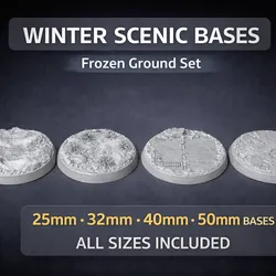 FREE 32mm Winter Scenic Base SAMPLE | Cracked Ice Platform (From Full Set)
