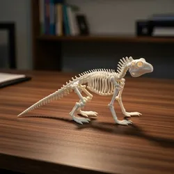 Iguana Skeleton Anatomy – Highly Detailed Reptile Skeletal 3D Model for Education & 3D Printing
