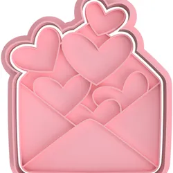 LOVE LETTER CUTTERS FOR COOKIES AND FONDANT