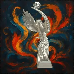 Majestic Phoenix Bird Rising Up – SoliDRawinGs SG2485