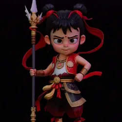 Nezha – The Fiery Guardian of the Heavens | 3D Printable Figure