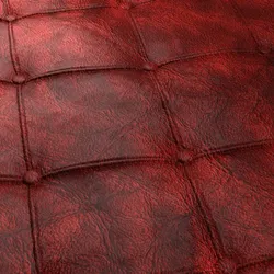 Red Leather Couch 8K PBR Texture