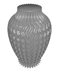 Textured Vase Zigzag (vase mode)