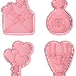 VALENTINE'S DAY CUTTERS FOR COOKIE AND FONDANT