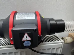 100mm pipe to 75mm flexible hose adapter (threaded)