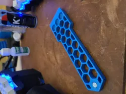 A Better Hex Print Bed Scraper - magnetic 6x2 mm