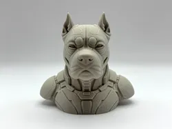 American Staff Cyberpunk Bust