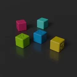 Board Games & Card Games STL indir - 5 stone game "Cube" - AYHANCELİK