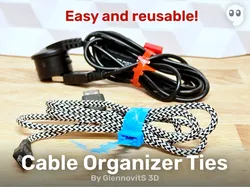 Cable Organizer Ties (Super easy - 150+ sizes!)