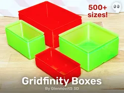 Gridfinity Box (Quick print, lite version, less filament!)