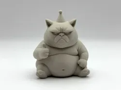 Grumpy Birthday Kitten