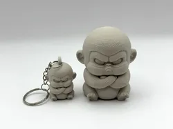Grumpy Monkey with Keychain