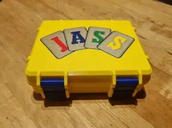 Jass card box for at least 2 sets
