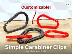 Simple Carabiner Clips - Style them your way!