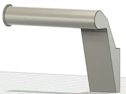 Toilet roll holder - wall mounted - left  - no visible screws