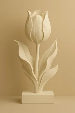 3D Printable Decorative Tulip