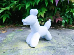 Abstract balloon dog figure