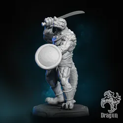 Characters & Creatures STL indir - Lizard 3 - Dragun Studios