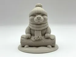 Cute Winter Beaver