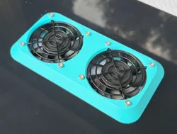 Ender 3 NG v1.2 electronics fan shroud with grills