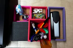 Fișiere pentru imprimante 3D | Fișier 3MF | Magnetic Modular Desk Trays
