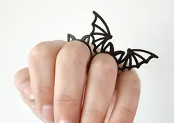Halloween Bat & Cat rings