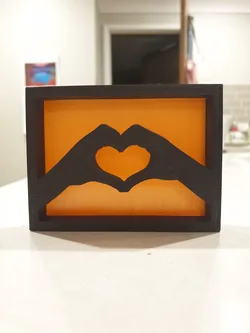 Heart Hands Shelf Ornament