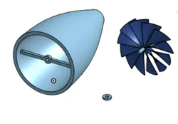 its a simple jet engine model