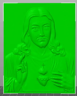 Jesus 3D Relief – Wall Art for 3D Printing catholic