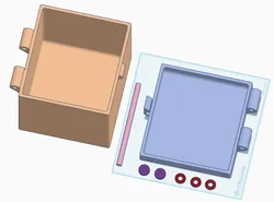 Large box with hinged lid