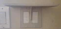 light switch shelf