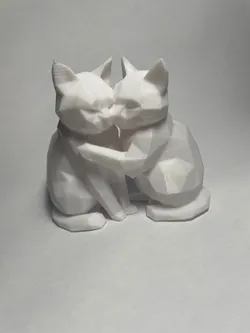 LOVE CATS LOW POLY