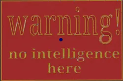 no intelligence sign