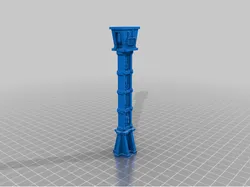 Walkway single support pillar