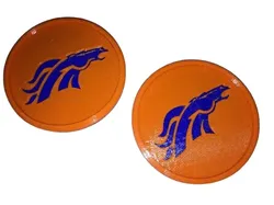 Board Games & Card Games STL Descărcare - Denver Broncos Coaster Colecția STL - Azumarill 3D Artist