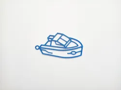 Boat - isometric keychain