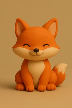 Chibi Fox 3D Model