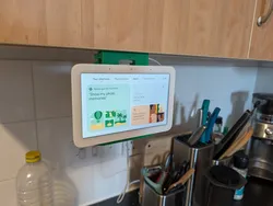 Google Nest Hub under cabinet mount (no screws)